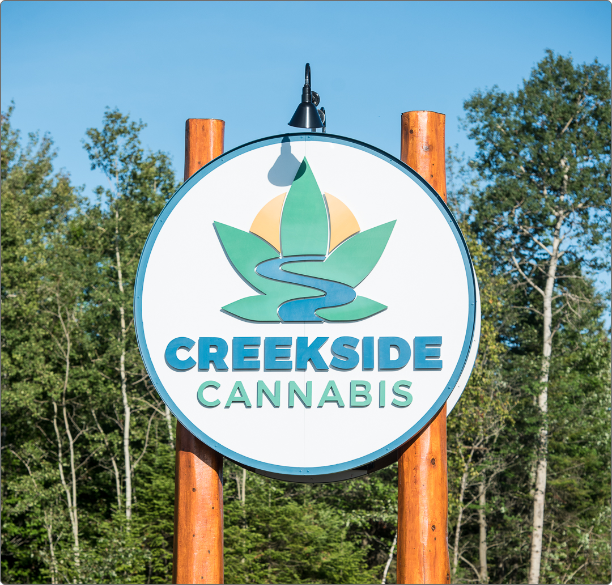 Creekside Cannabis Sign | Blind River Ontario| Creekside Cannabis